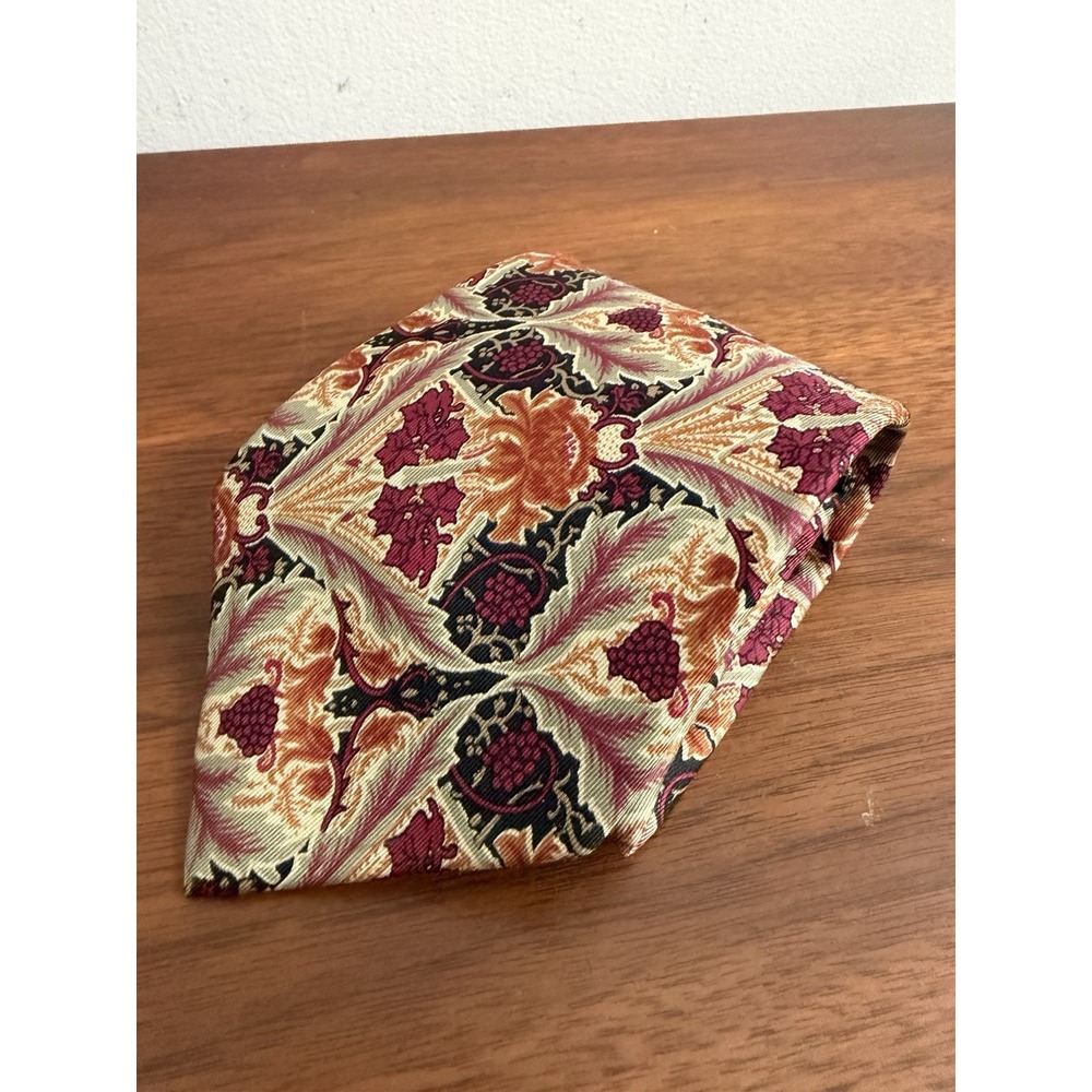 Liberty Of London‎ Vintage Men's Silk Floral Tie Handmade in USA